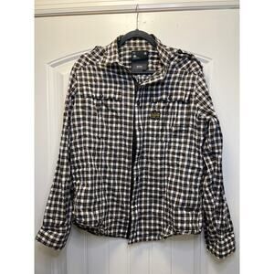 G-Star Men’s Long Sleeve Buttons Up Cotton Plaid Casual Shirt Size XL Multicolor